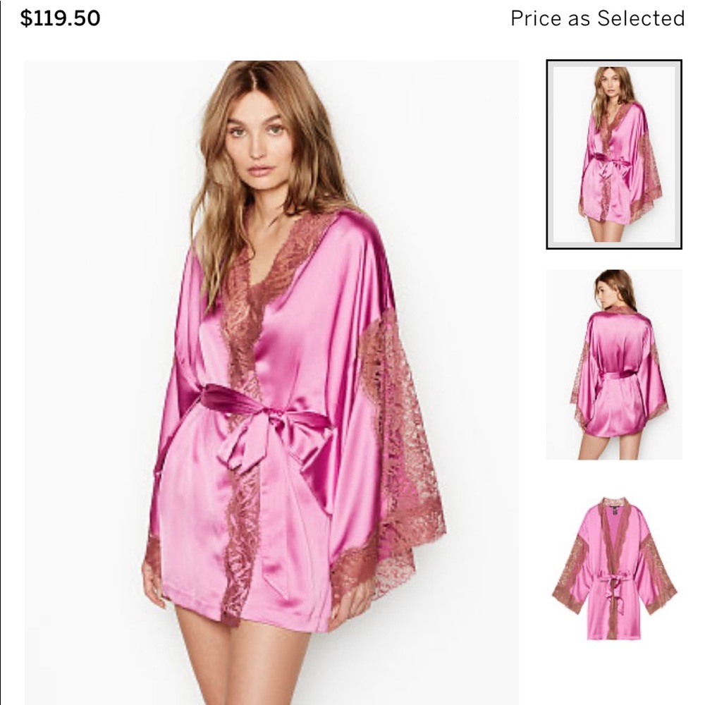COPY - Victoria secret satin and lace kimono robe